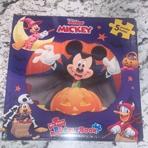 🆕- Disney Junior Mickey My First Puzzle Book - Purple and Orange